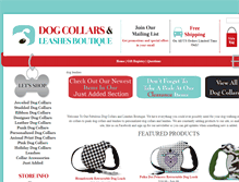 Tablet Screenshot of dogcollarsandleashesboutique.com